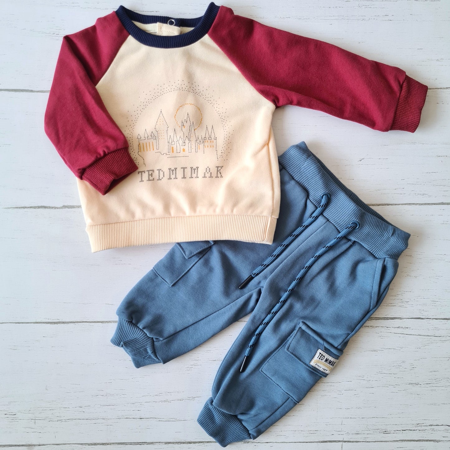 Conjunto buzo fresco 2 piezas 100% algodón para bebé y niños - ¡Últimos en stock!