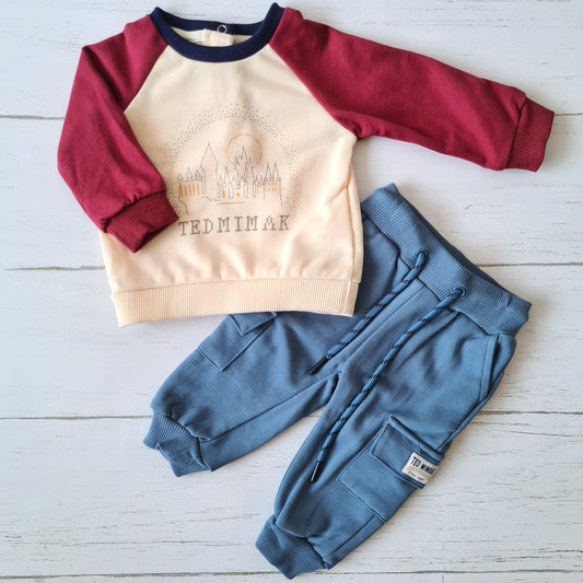 Conjunto buzo fresco 2 piezas 100% algodón para bebé y niños - ¡Últimos en stock!