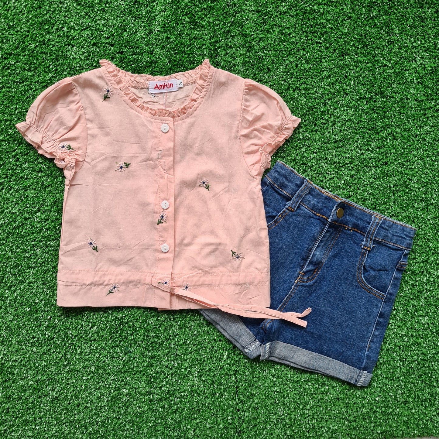 Conjunto 2 piezas algodón para niña - Modelito Ely