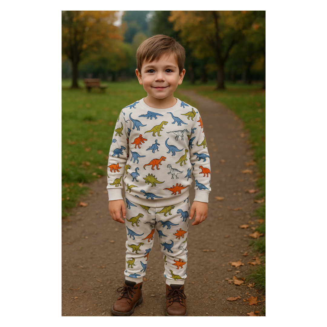 Conjunto 2 piezas algodón abrigado para niño -  ¡Últimos unidades disponibles!