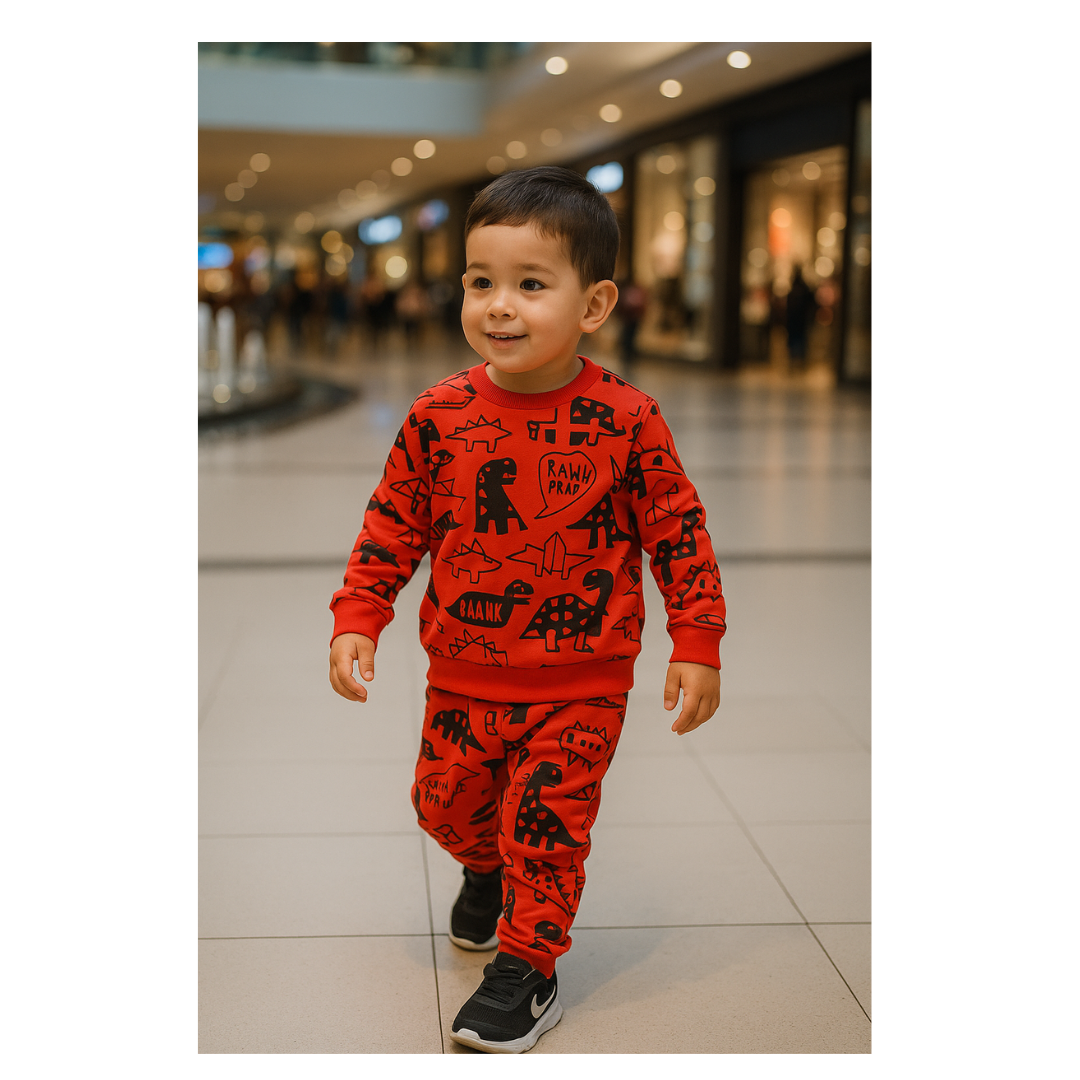Conjunto 2 piezas algodón abrigado para niño -  ¡Últimos unidades disponibles!