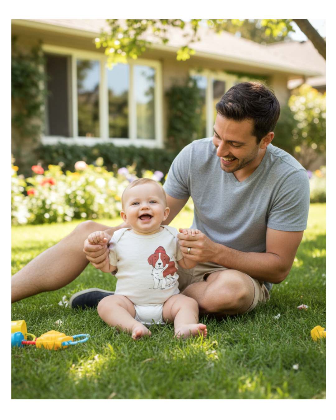 Set de 5 bodies manga corta 100% algodón para bebé -  ¡Últimos unidades disponibles!