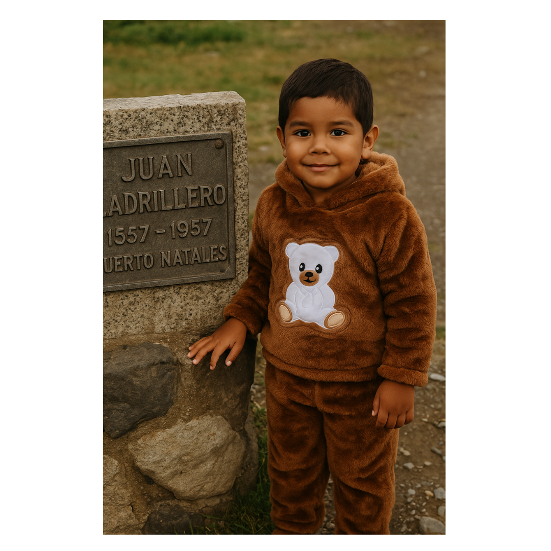 Conjunto 2 piezas plush abrigado para bebé niño -  ¡Últimos unidades disponibles!