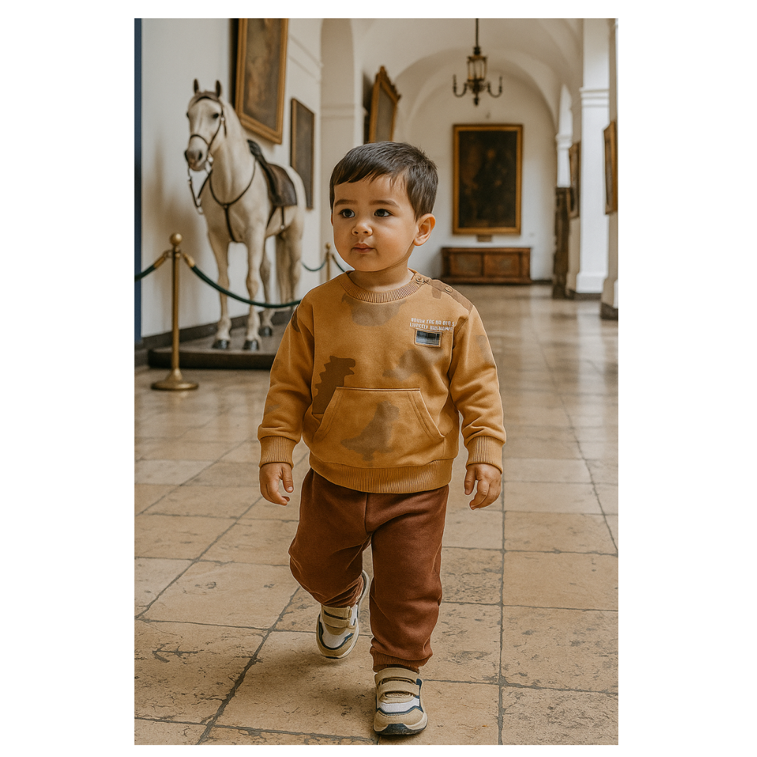 Conjunto buzo fresco 2 piezas 100% algodón para bebé y niños - ¡Últimos disponibles!