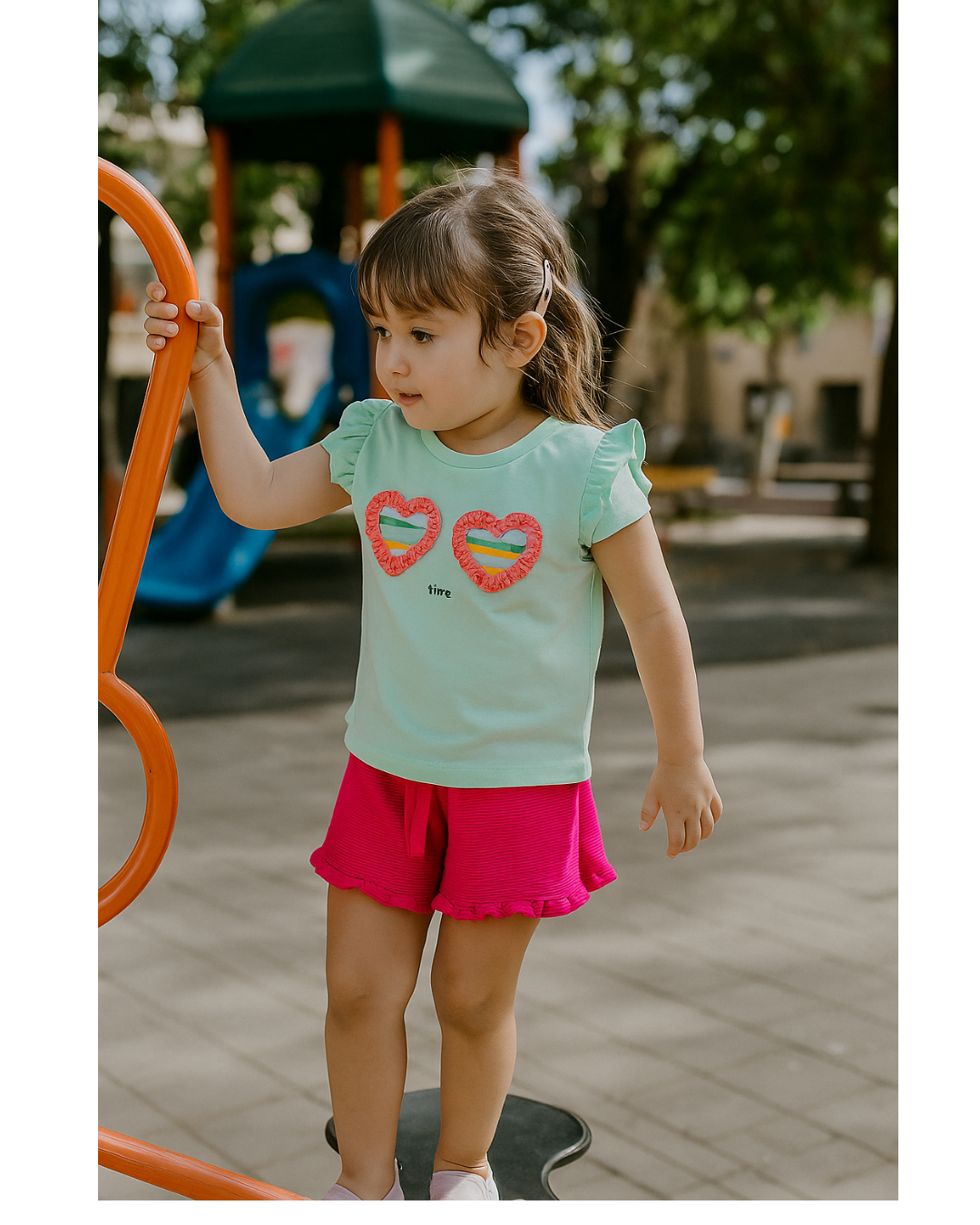 Conjunto 2 piezas 100% algodón para bebé y niñas - ¡Últimos disponibles!