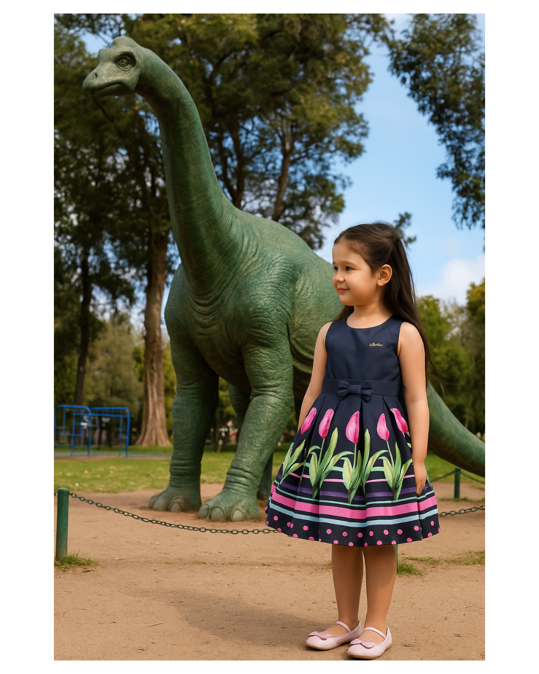 Vestido para niña color azul - ¡Últimos disponibles!