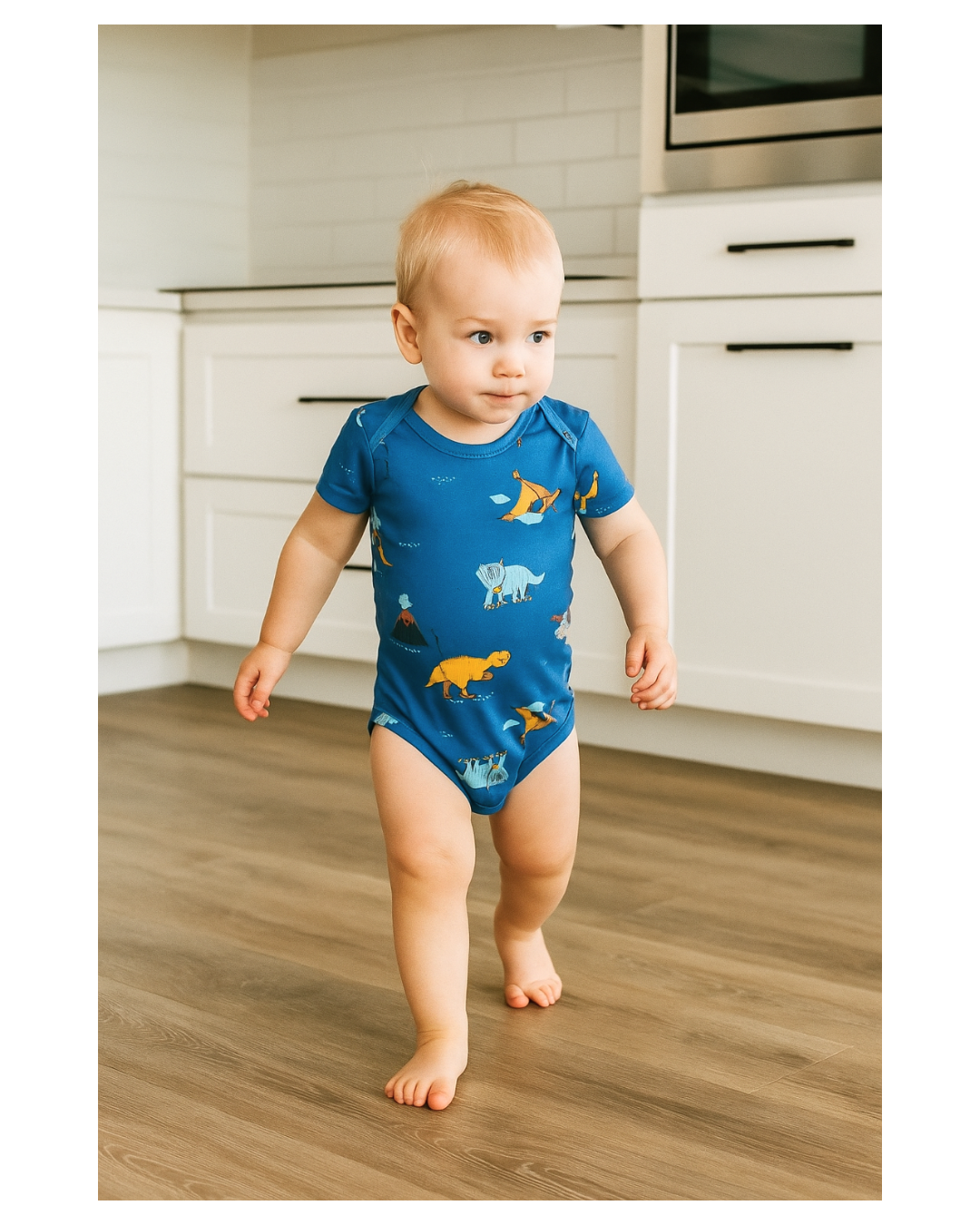 Set de 5 bodies manga corta 100% algodón para bebé - ¡Últimos en stock!