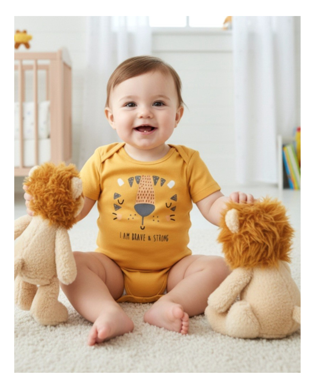 Set de 5 bodies manga corta 100% algodón para bebé - ¡Últimas unidades disponibles!