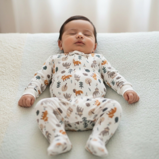 Enterito 100% algodón para bebé Diseño Animalitos