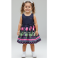 Vestido para niña color azul