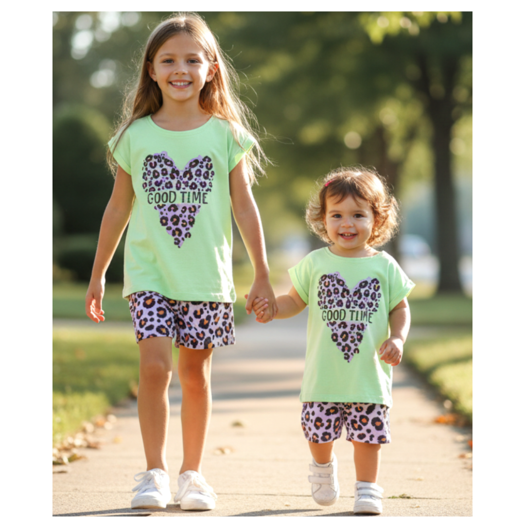 Conjunto 2 piezas 100% algodón para niñas - ¡Oportunidad única!