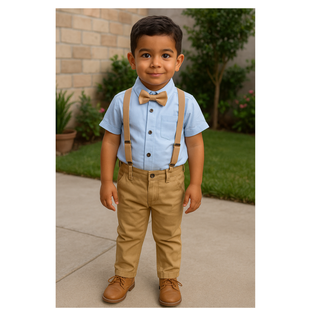 Conjunto 3 piezas para niño - Modelito con tirantes - ¡Últimos disponibles!