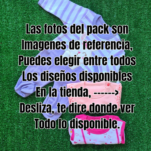 Pack 3 enteritos niña