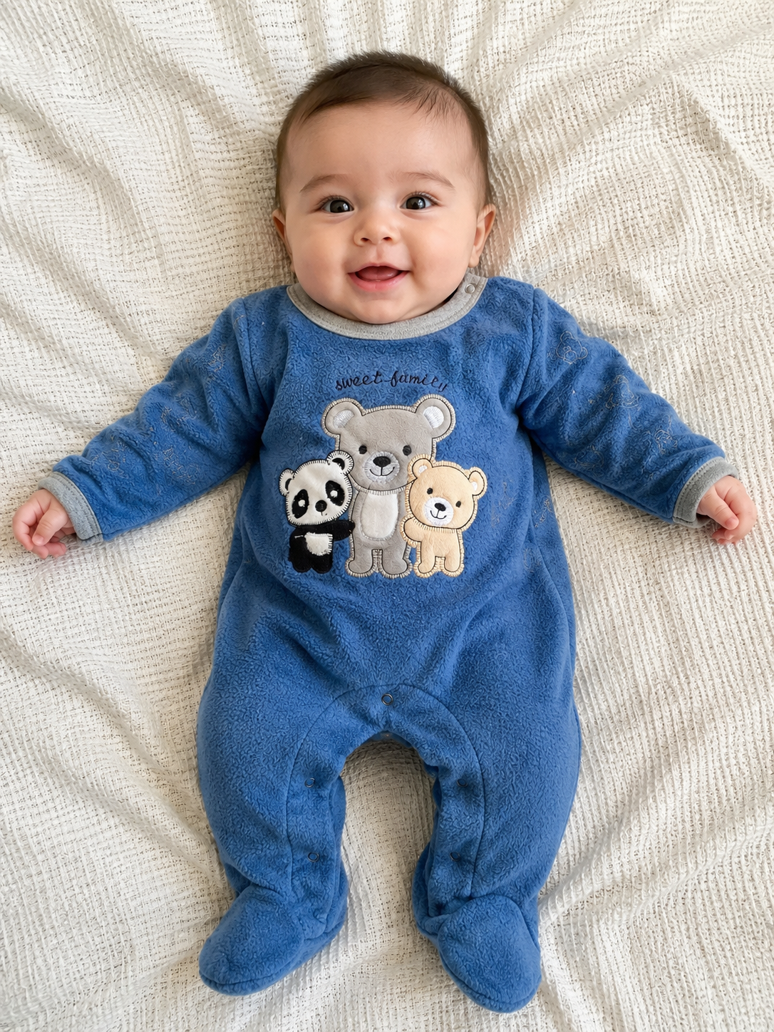 🐼 Enterito abrigado bebé niño
