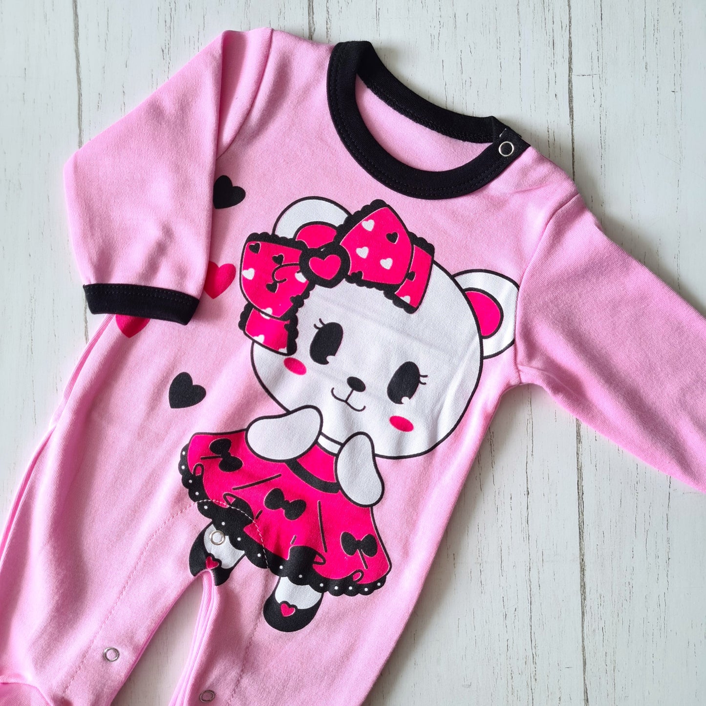 🐼 Enterito algodón bebé niña