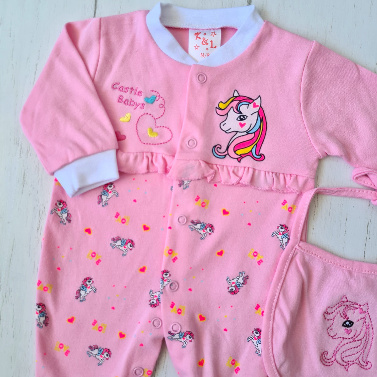 🐼 Enterito algodón bebé niña