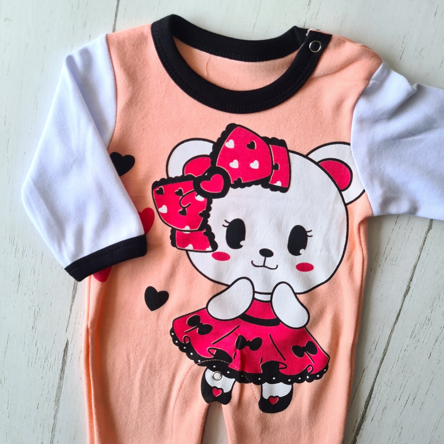 🐼 Enterito algodón bebé niña