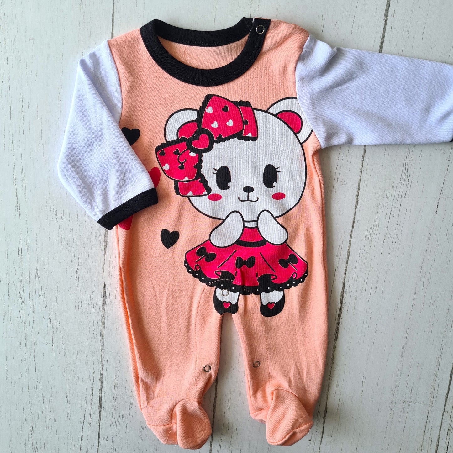 🐼 Enterito algodón bebé niña