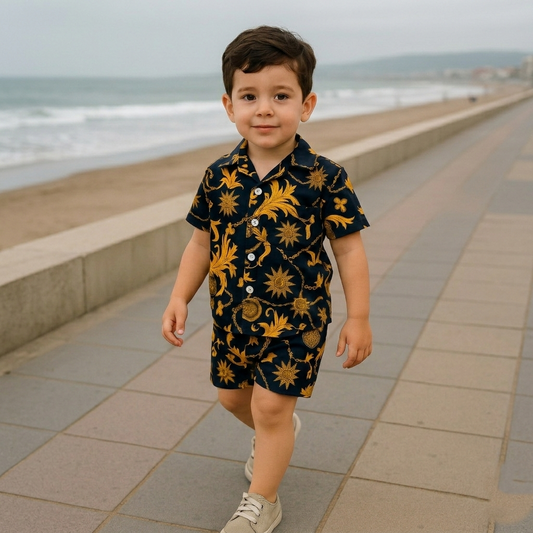 Conjunto camisa short niño - ¡Último disponible!