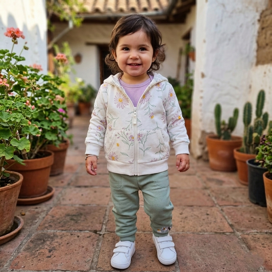 🐼 Conjunto abrigado bebé niña