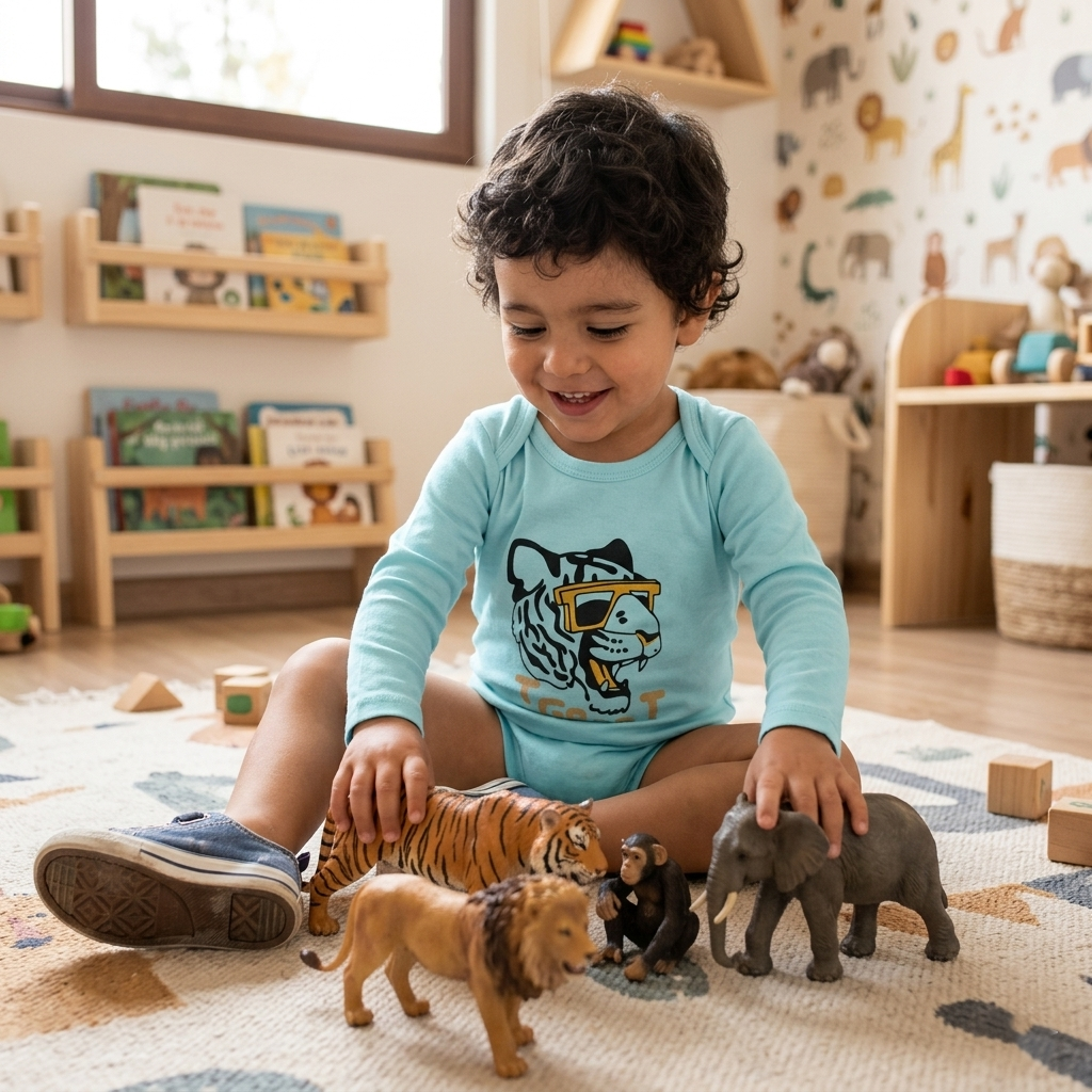 🐼 Pack 5 bodies algodón niño