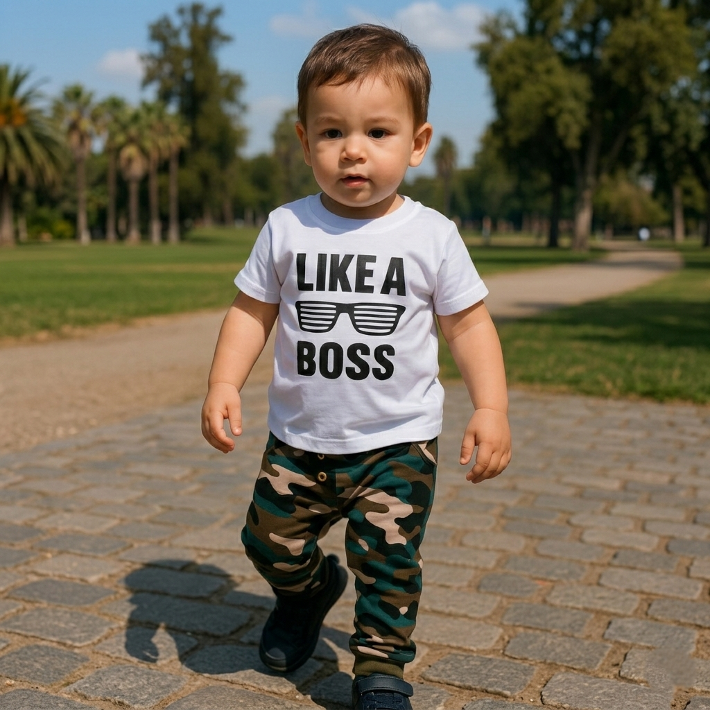 Conjunto 2 piezas 100% algodón para bebé niño - ¡Últimos disponibles!
