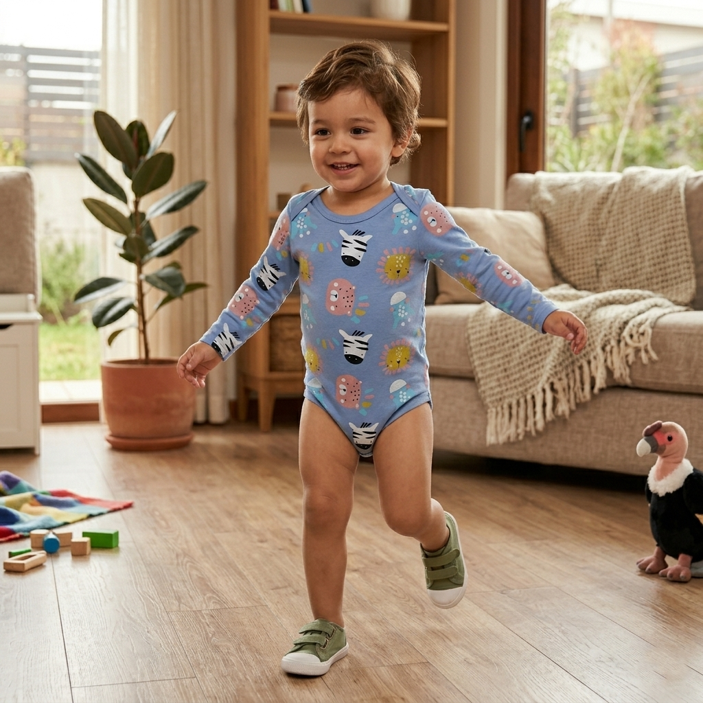🐼 Pack 5 bodies algodón niño