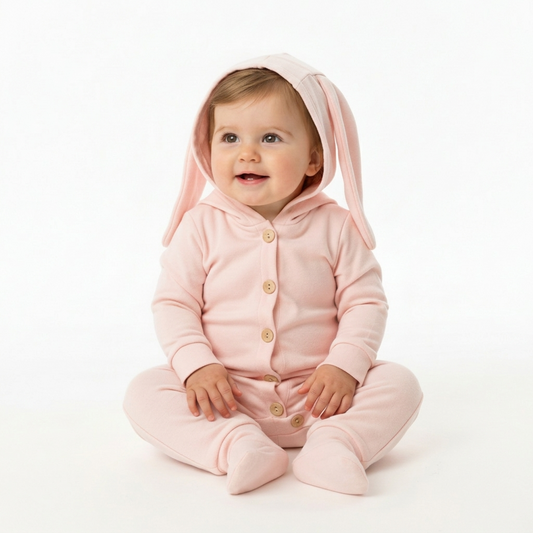 Enterito 100% algodón abrigado para bebé niña -  ¡Últimos unidades disponibles!