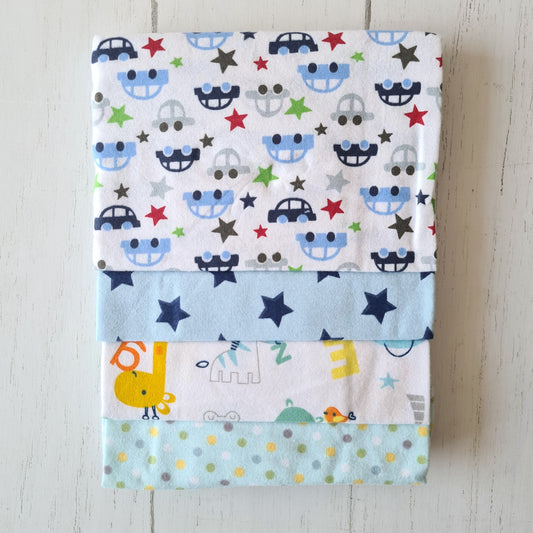 🧺 Pack 4 tutos 100% algodón para bebé
