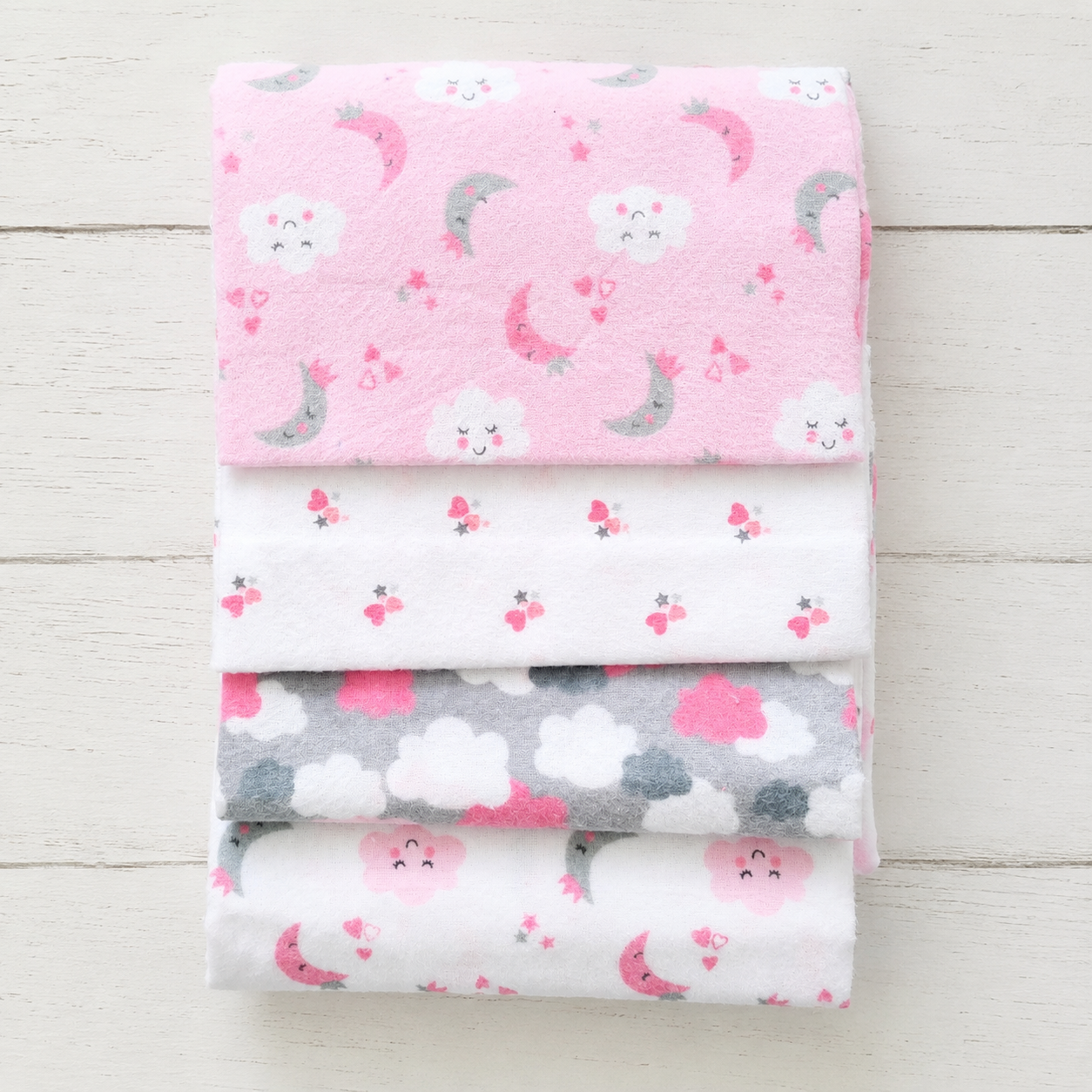🧺 Pack 4 tutos 100% algodón para bebé