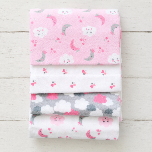 🧺 Pack 4 tutos 100% algodón para bebé