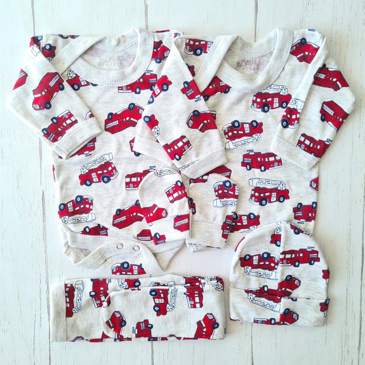 🐼 Ajuar algodón estampado 5 piezas