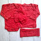 Set ajuar de 5 piezas 100% algodón para bebé - color coral