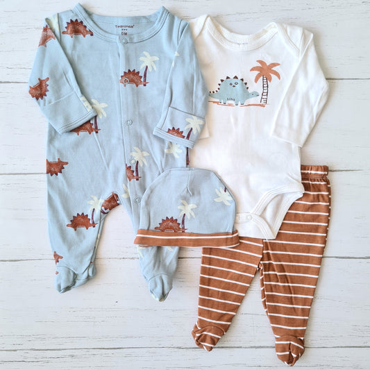 Sets de 4 piezas 100% algodón para bebé - ¡Últimas unidades disponibles!