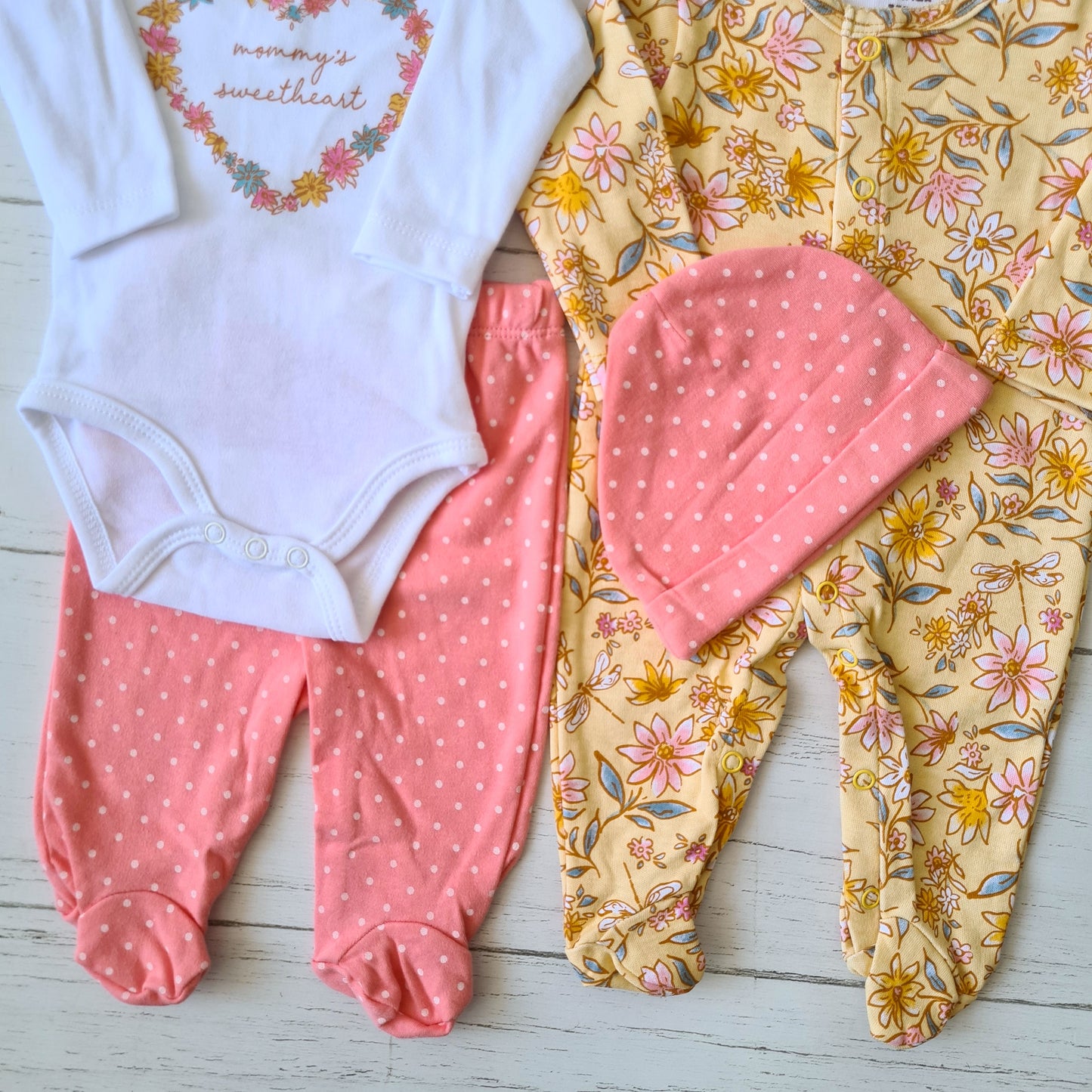 Sets de 4 piezas 100% algodón para bebé - ¡Últimas unidades disponibles!