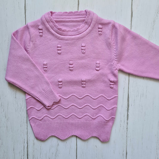 Sweater de algodón lila