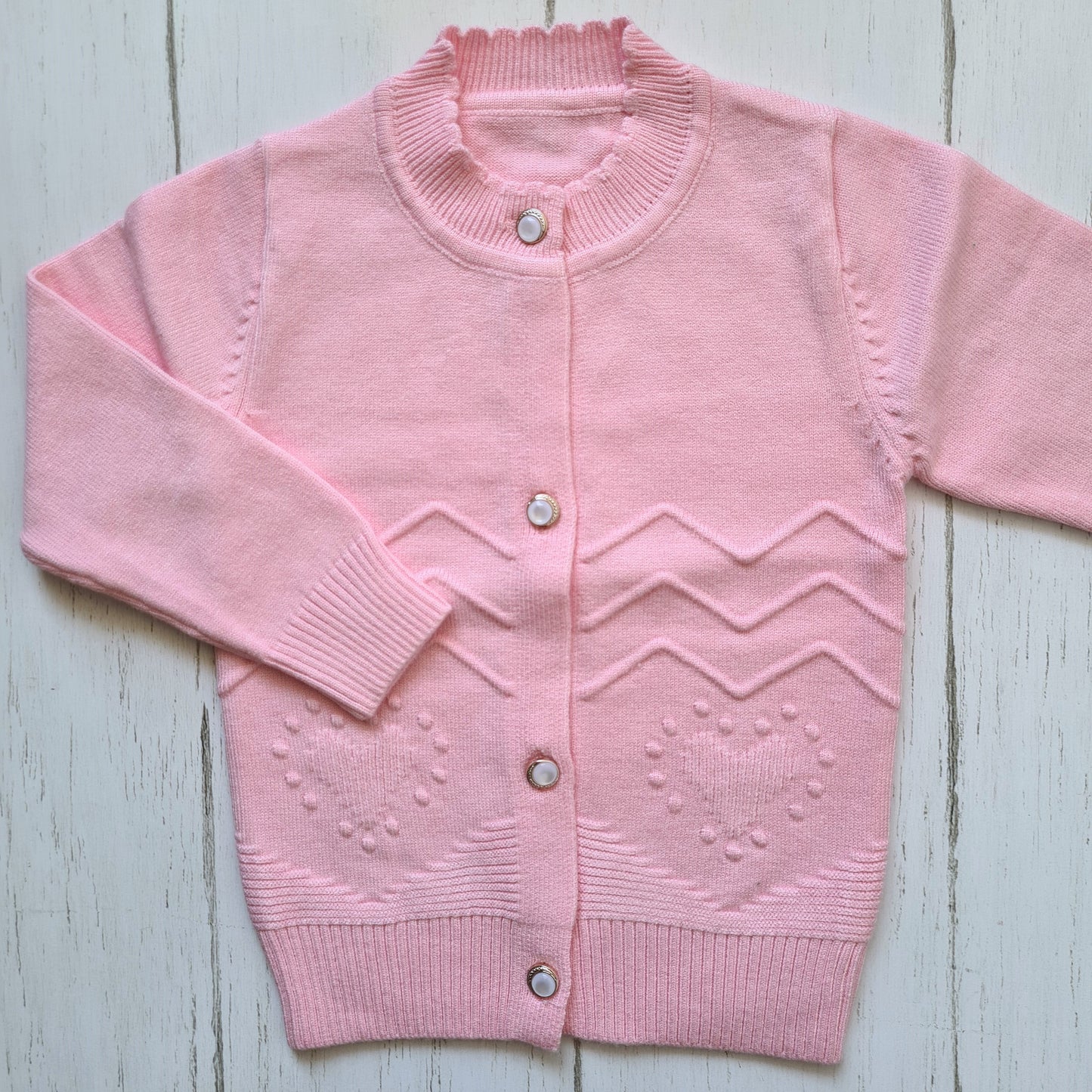 Sweater de algodón rosado