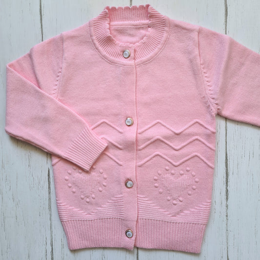 Sweater de algodón rosado