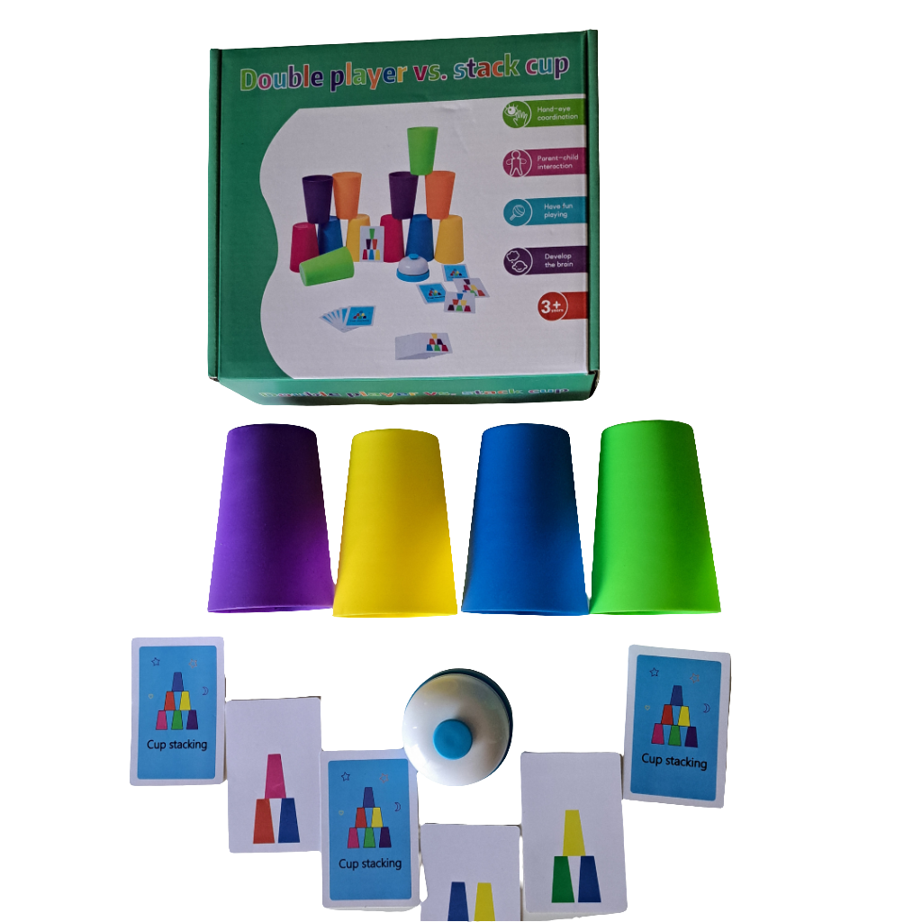 Juego vasos de colores