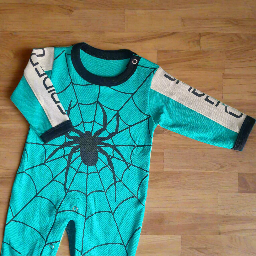 Enterito 100% algodón para bebé - Modelito spider