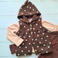 Conjunto 3 piezas 100% algodón abrigado para niña - Modelito tonalidades café