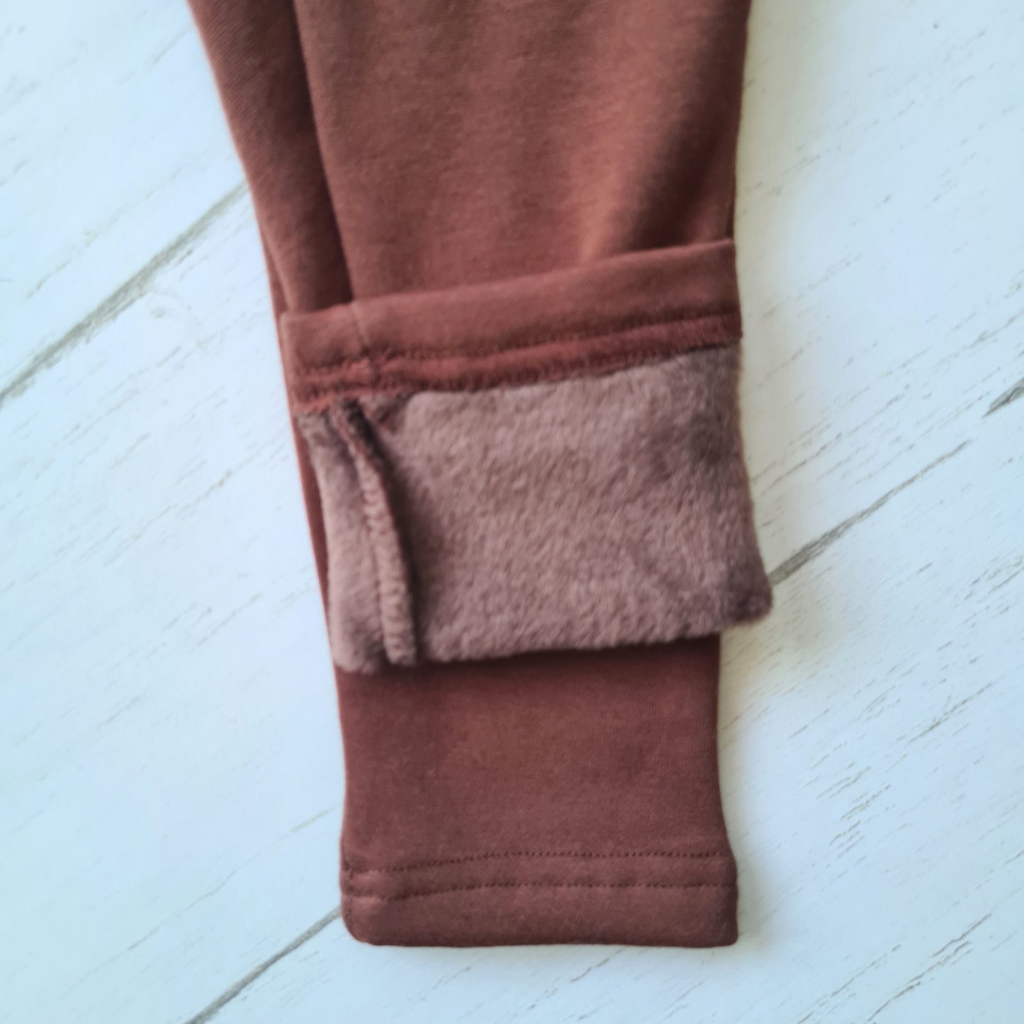 Conjunto 3 piezas 100% algodón abrigado para niña - Modelito tonalidades café