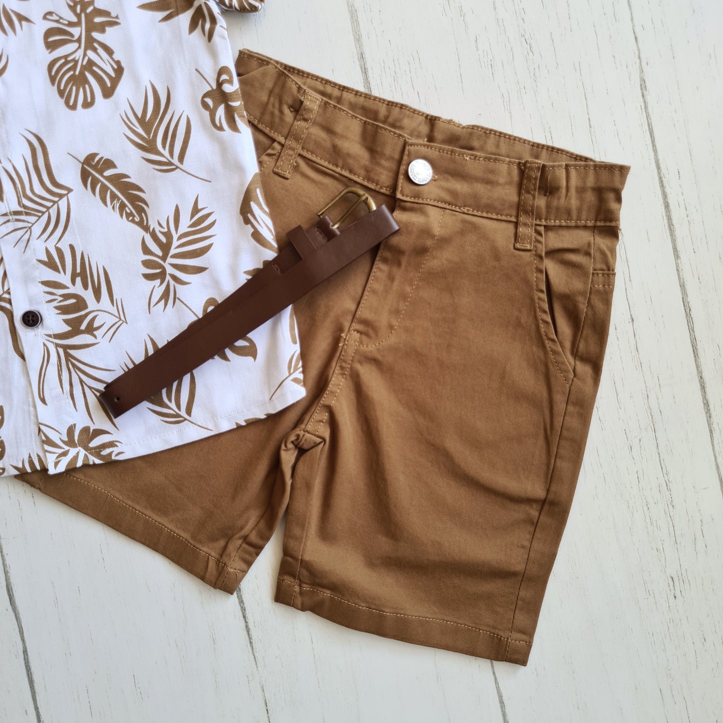 Conjunto 3 piezas para niño - Modelito con cinturón