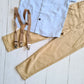 Conjunto 3 piezas para niño - Modelito con tirantes