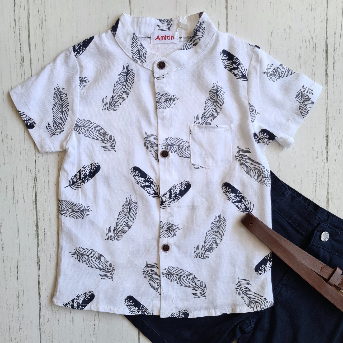 Conjunto 3 piezas para niño - Modelito con cinturón