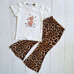 Conjunto 2 piezas algodón para niña - Estilo gatita print