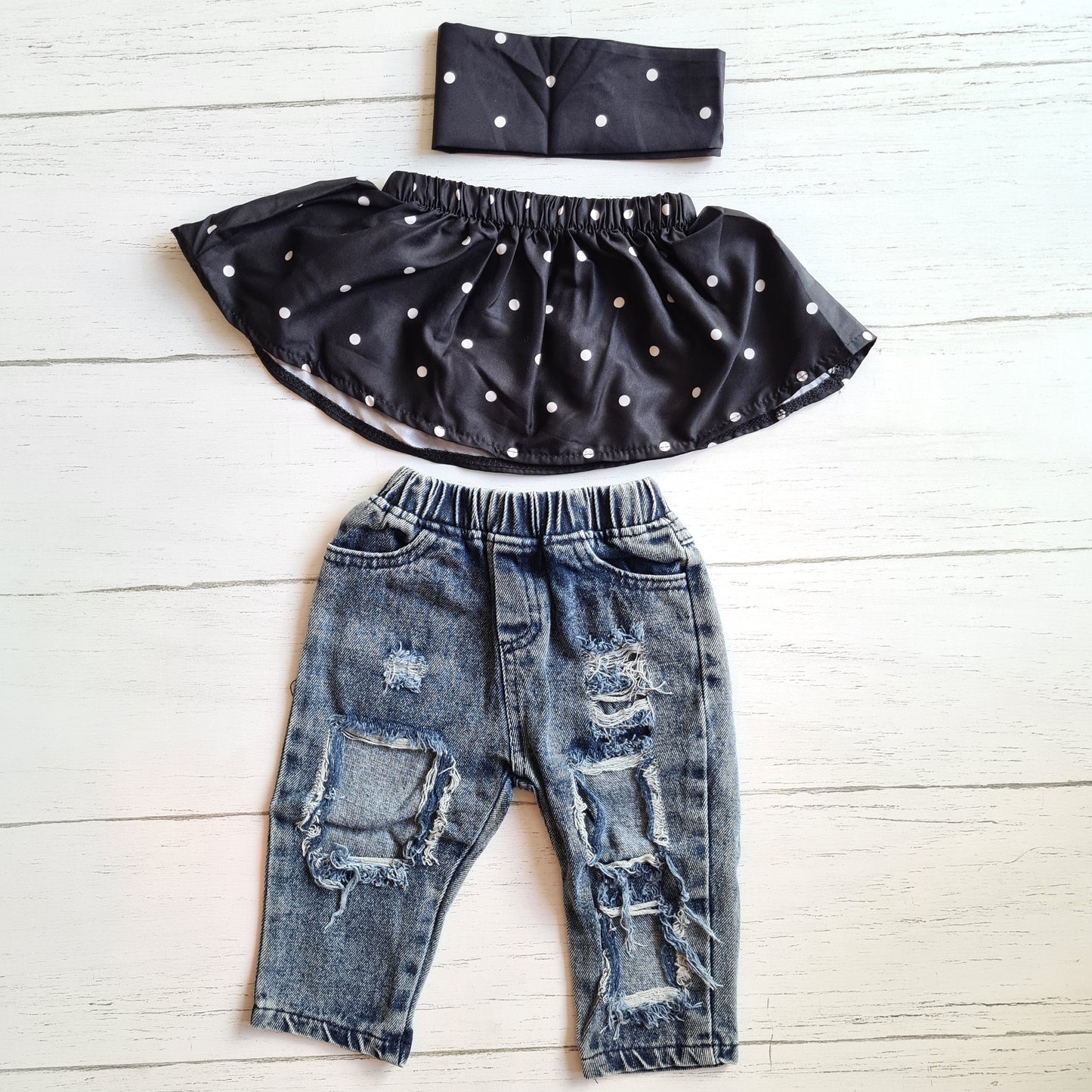 Conjunto 2 piezas para niña - Modelito de puntitos