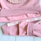 Conjunto 2 piezas 100%  algodón abrigado para niña - Color rosa