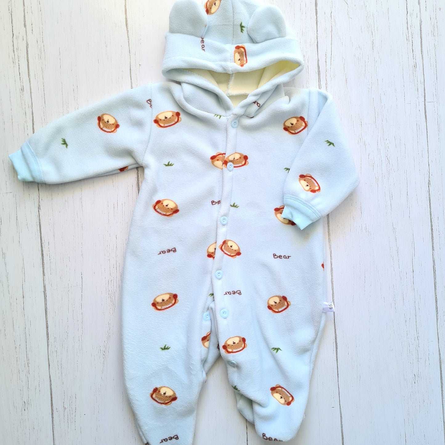 Enterito plush abrigado para bebe - ¡Últimas prendas!
