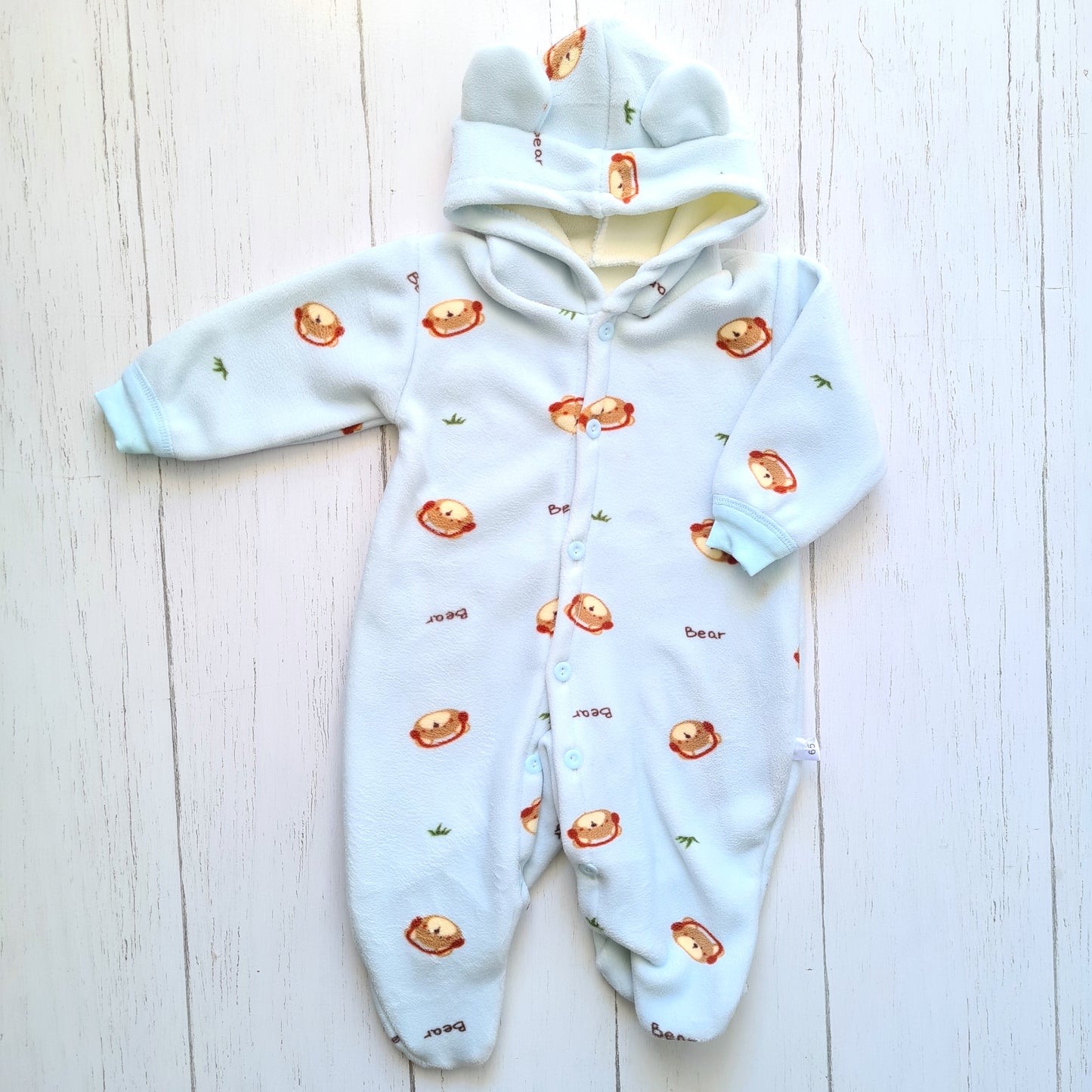 Enterito plush abrigado para bebe - ¡Últimas prendas!